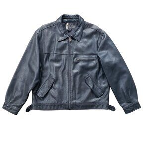ジャケット・アウター 90s Eddie Bauer leather jacket blouson Eddie Bauer] Vintage Zip-up Leather Jacket [1990s-] Vintage